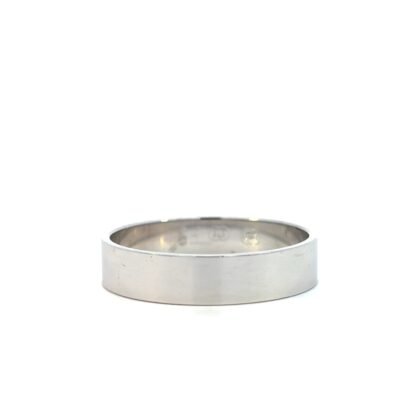 9K White Gold Wedding Ring (Ring size W)