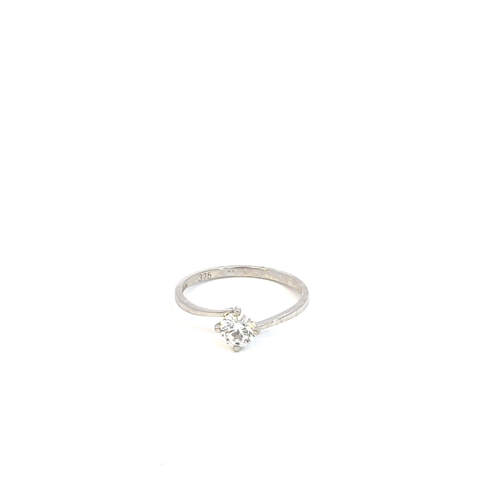 9KT White Gold Ring with Lab Grown Diamonds - Image 3