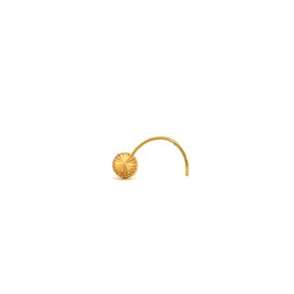 22K Yellow Gold Nose Pin – Wired