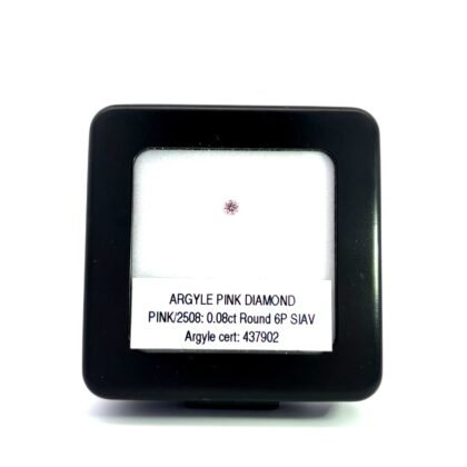 6P 0.08ct Certified Loose Pink Diamond from WA