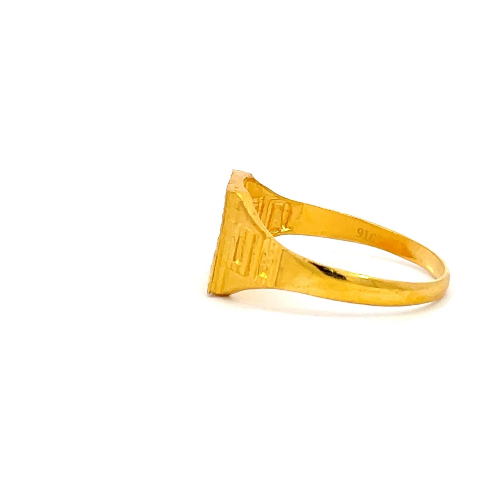 22K Yellow Gold Ring (Ring size T.5) - Image 2