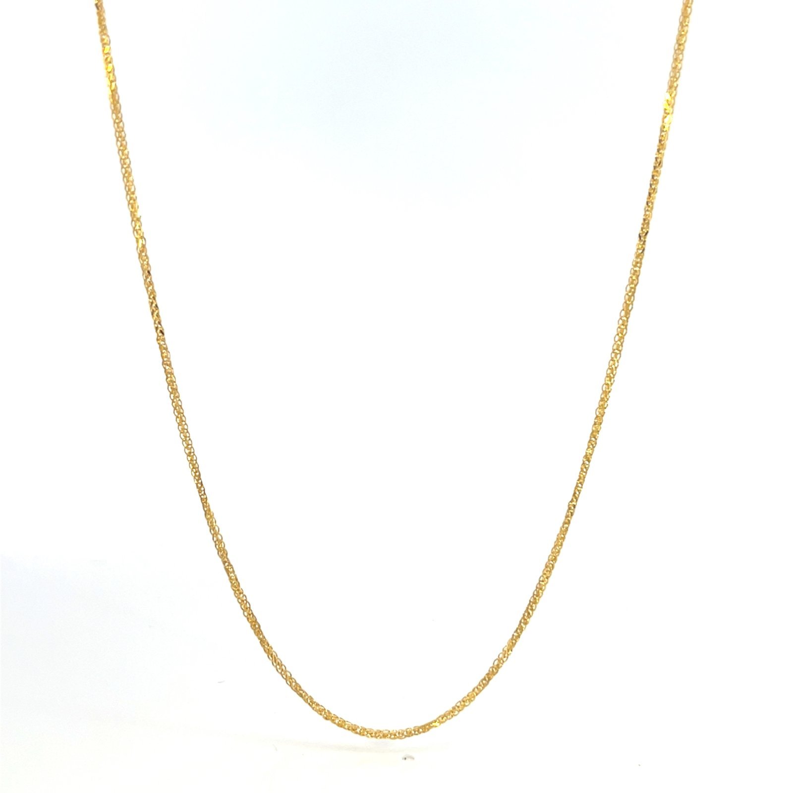 18KT Yellow Gold Curb Chain 50cm - Image 2