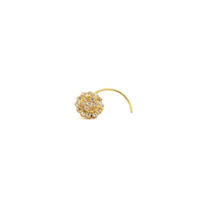 22K Yellow Gold Nose Pin – Wired