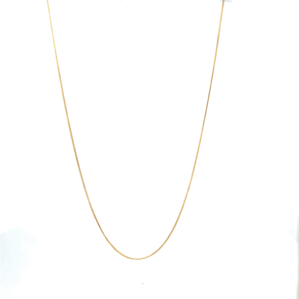 18 KT Yellow Gold Curb Chain 50cm