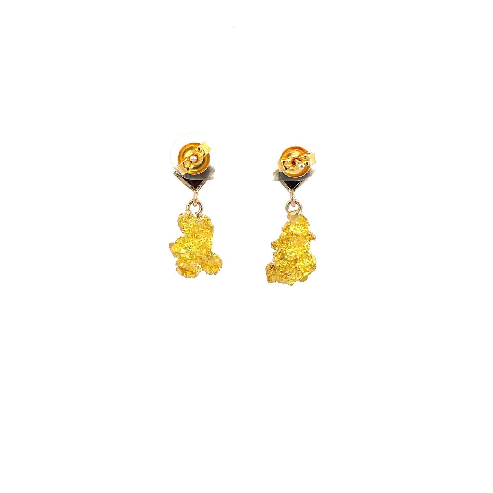 9K Yellow Gold Alice Earrings with Australian Nuggets and Australian Opals - Image 3