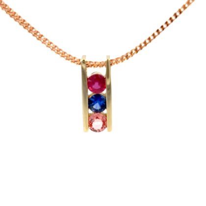 9K YG Pendant Color Sap 0.65ct