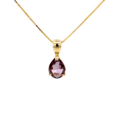 9K YG Pendant Pink Sap 0.92ct