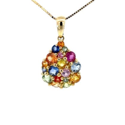 9K YG Pendant Color Sap 1.26ct
