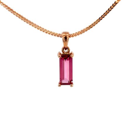9K RG Pendant Pink Tourmaline 1.09ct