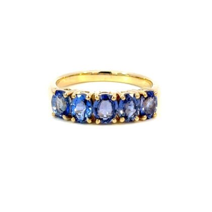 9K YG Ring Tanzanite 2.55ct Size O