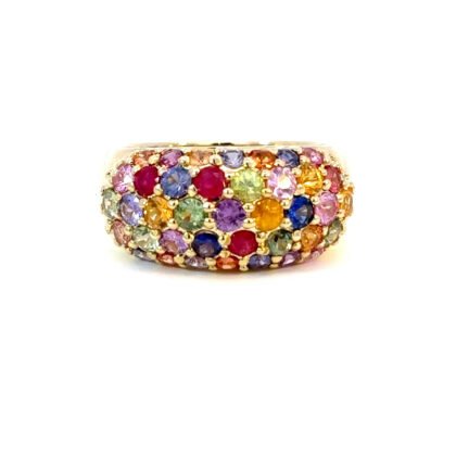 9K YG Ring Color Sap 2.58ct Size O