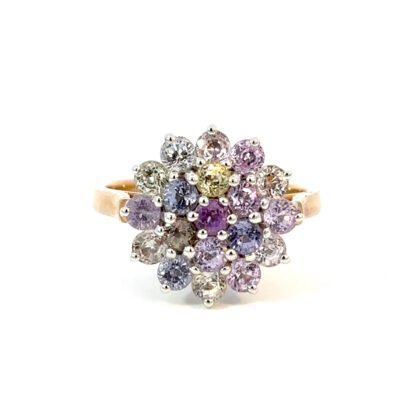 9K YG/WG Ring Color Sap 2.6ct Size O