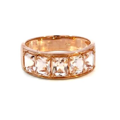 9K RG Ring Morganite 2.0ct Size O