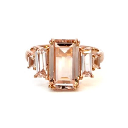 9K RG Ring Morganite Size O
