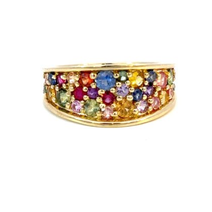 9K YG Ring Color Sap 1.71ct Size P